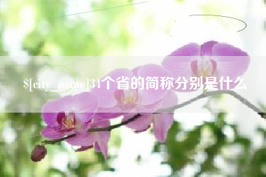 菏泽34个省的简称分别是什么
