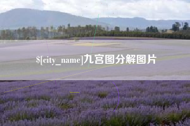 菏泽九宫图分解图片