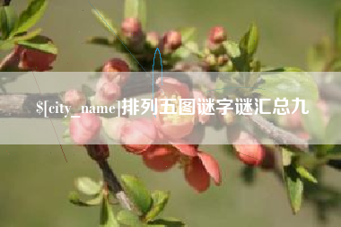 菏泽排列五图谜字谜汇总九