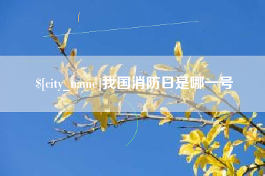 菏泽我国消防日是哪一号
