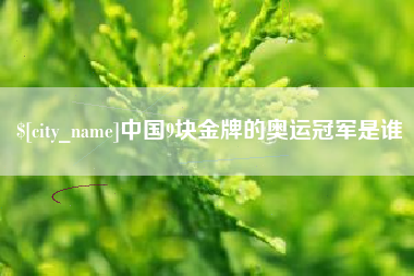 菏泽中国9块金牌的奥运冠军是谁