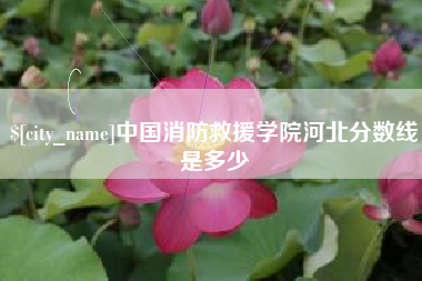 菏泽中国消防救援学院河北分数线是多少