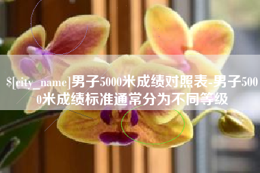 菏泽男子5000米成绩对照表-男子5000米成绩标准通常分为不同等级