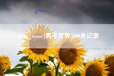 菏泽男子世界5000米记录