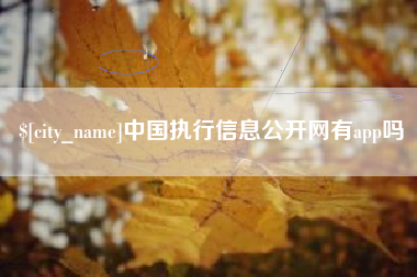 菏泽中国执行信息公开网有app吗