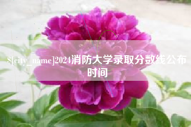 菏泽2024消防大学录取分数线公布时间