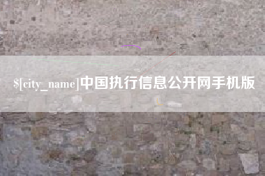 菏泽中国执行信息公开网手机版