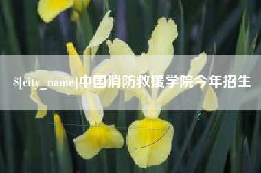菏泽中国消防救援学院今年招生