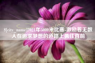 菏泽2021年5000米比赛-激励着无数人在追求梦想的道路上勇往直前