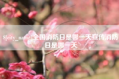 菏泽全国消防日是哪一天宣传消防日是哪一天