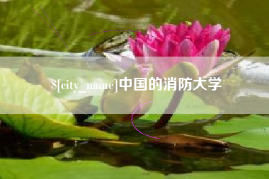 菏泽中国的消防大学