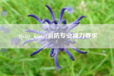 菏泽消防专业视力要求
