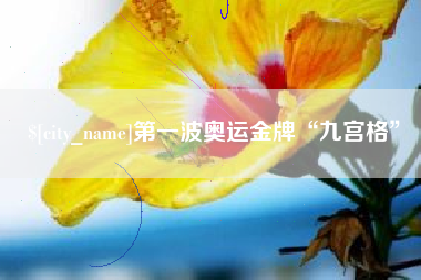 菏泽第一波奥运金牌“九宫格”