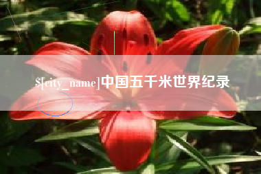 菏泽中国五千米世界纪录