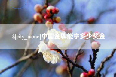 菏泽中国金牌能拿多少奖金