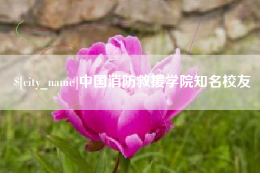 菏泽中国消防救援学院知名校友