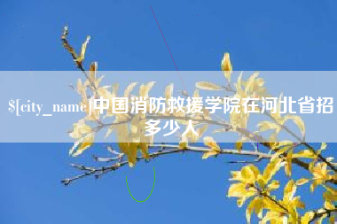 菏泽中国消防救援学院在河北省招多少人