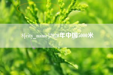 菏泽2020年中国5000米