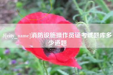 菏泽消防设施操作员证考试题库多少道题