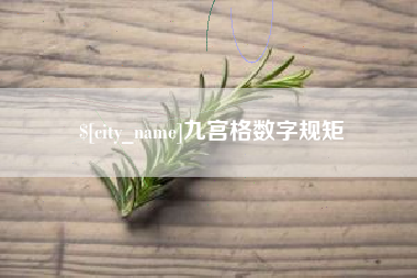 菏泽九宫格数字规矩
