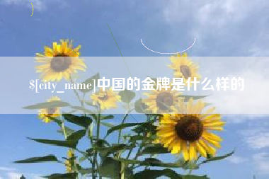 菏泽中国的金牌是什么样的