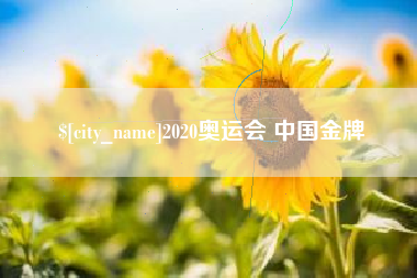 菏泽2020奥运会 中国金牌