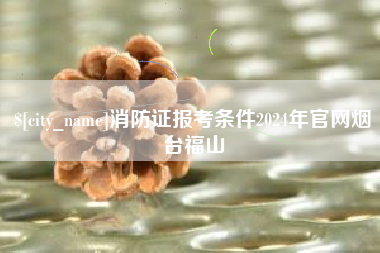 菏泽消防证报考条件2024年官网烟台福山